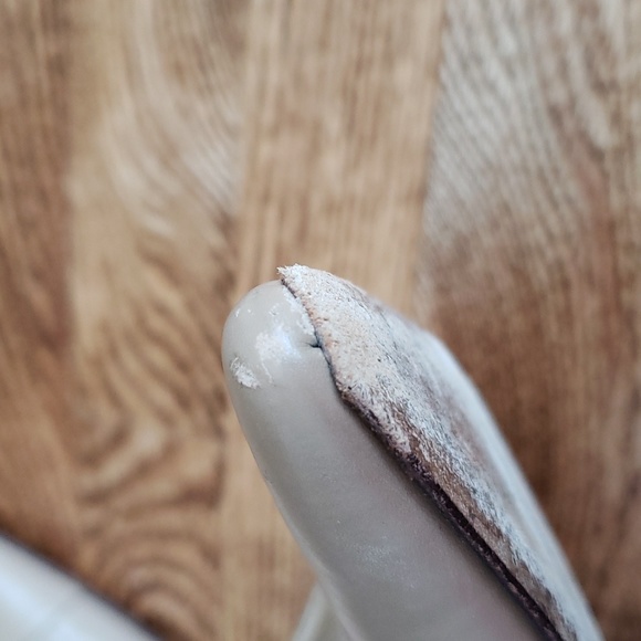 (9) Amalfi Made in Italy Neutral Tone Pointy Toe Leather Heels Formal Ocassion - Picture 13 of 16